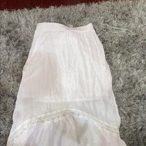 white skirt